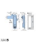 قفل اهرمی متوسط سوئیچی کد AB301-2-1