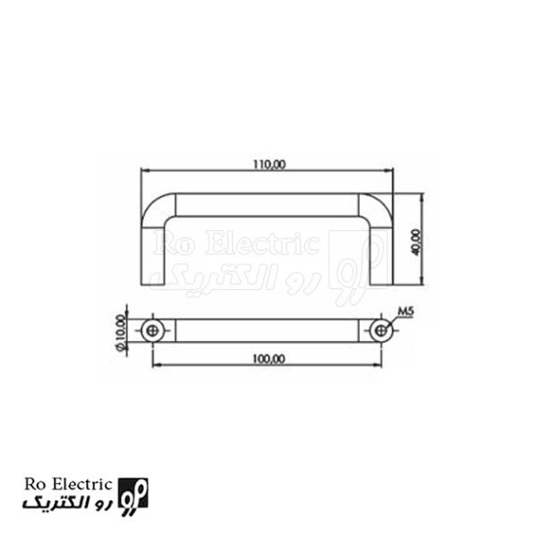 نقشه دستگیره تابلو سیواکن Handle 503-2