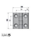 نقشه لولا روکار چهار روزنه 50x50