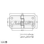 نقشه لولا ضد انفجار استنلس استیل 304 نگیر روکار ضد زنگ 120×60