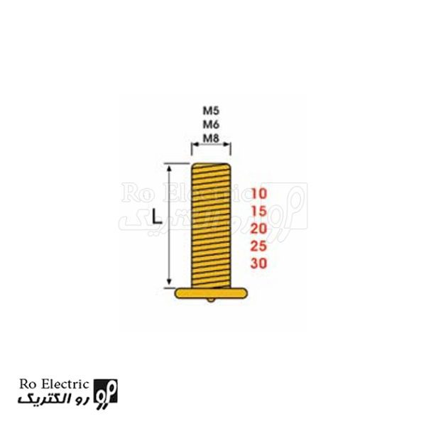 نقشه پیچ جوش نمره M5-6-8